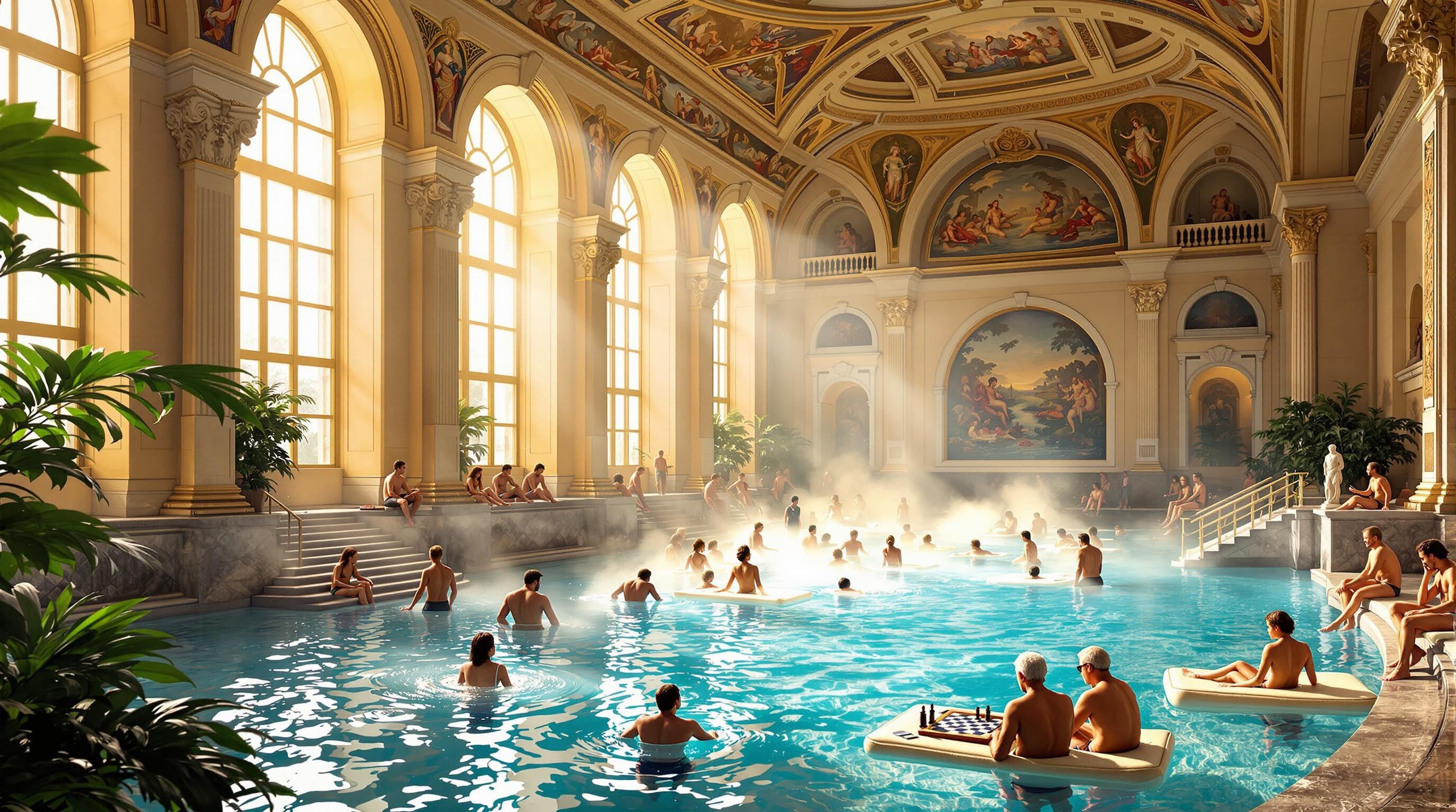 Découvrez l'incontournable expérience des Thermes Széchenyi à Budapest, où détente et bien-être se rencontrent dans un cadre magnifique. Profitez des eaux thermales bienfaisantes, des diverses piscines et des soins relaxants pour un moment inoubliable au cœur de la capitale hongroise.